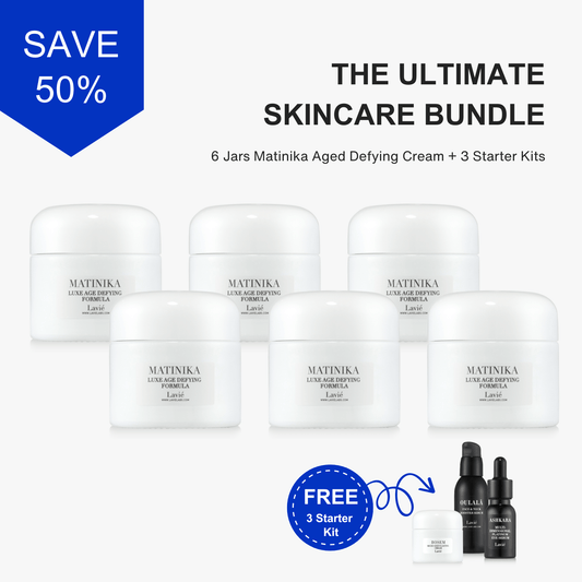 6 Jars Matinika Aged Defying Cream+ 3 Stater Kits Products (50% OFF)